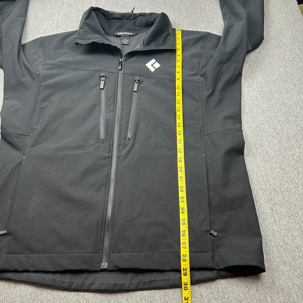 Black Diamond Dawn Patrol Jacket Mens XL Softshell Full Zip Black Schoeller - Picture 6 of 16